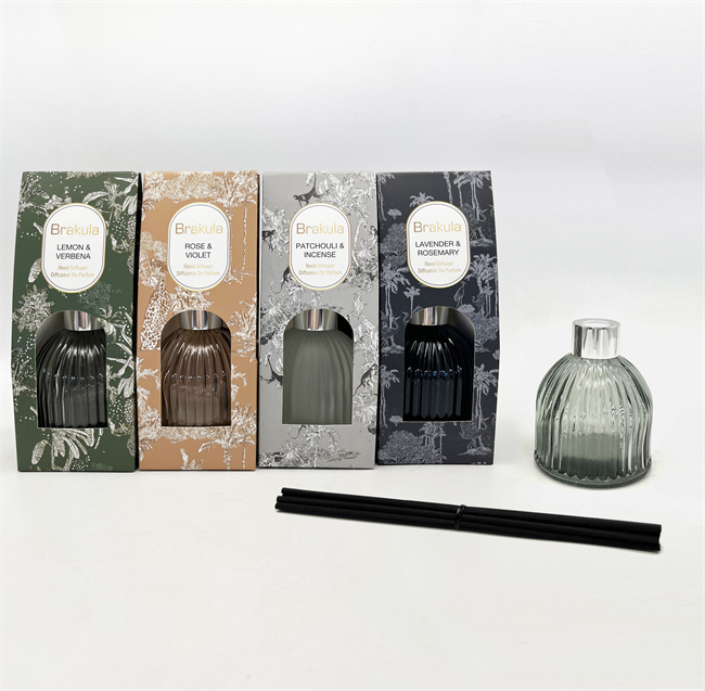 MandScent private label round bottle home fragrance reed diffuser